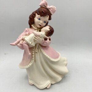 Vintage Atlantic Mold 9" Mother & Child Figurine